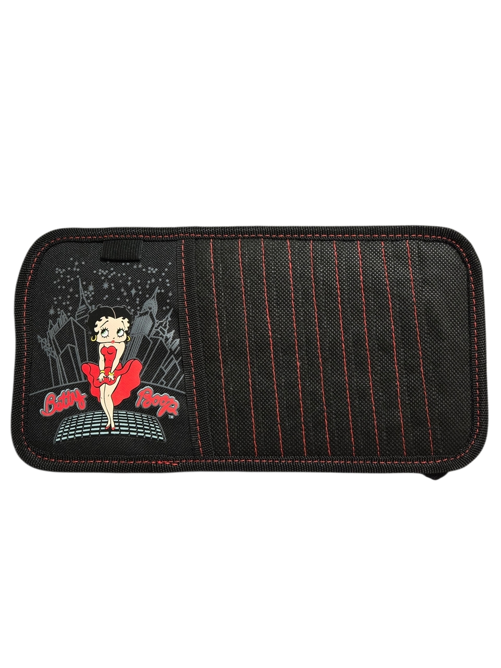 Betty Boop Car Sun Visor Storage Disc Dvd Holder Black Case Organizer 10 CD